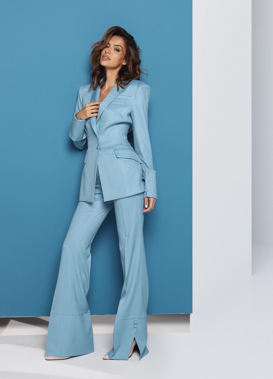 Monica Blue Suit